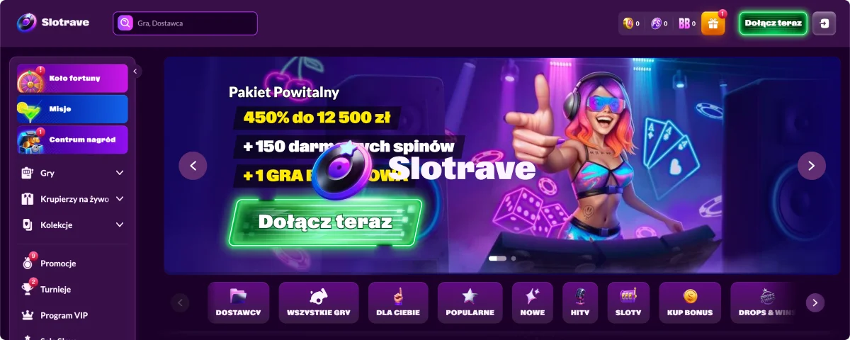 Slotrave strona internetowa